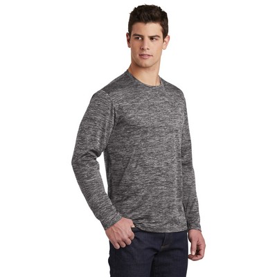 Sport-Tek PosiCharge Long Sleeve Electric Heather Tee.