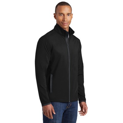 Sport-Tek Sport-Wick Stretch Contrast Full-Zip Jacket