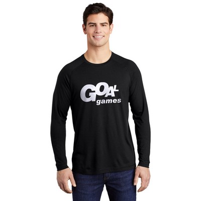 Sport-Tek® PosiCharge® Long Sleeve Tri-Blend Wicking Raglan Tee