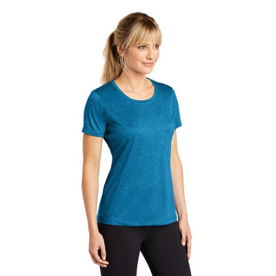 Sport-Tek Women's Heather Contender Scoop Neck Tee.