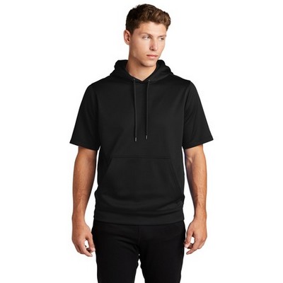 Sport-Tek ® Sport-Wick ® Fleece Short Sleeve Hooded Pullover.